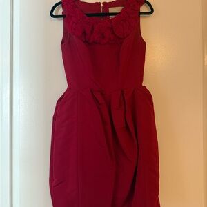 Jason Wu Red Cocktail Mini Dress